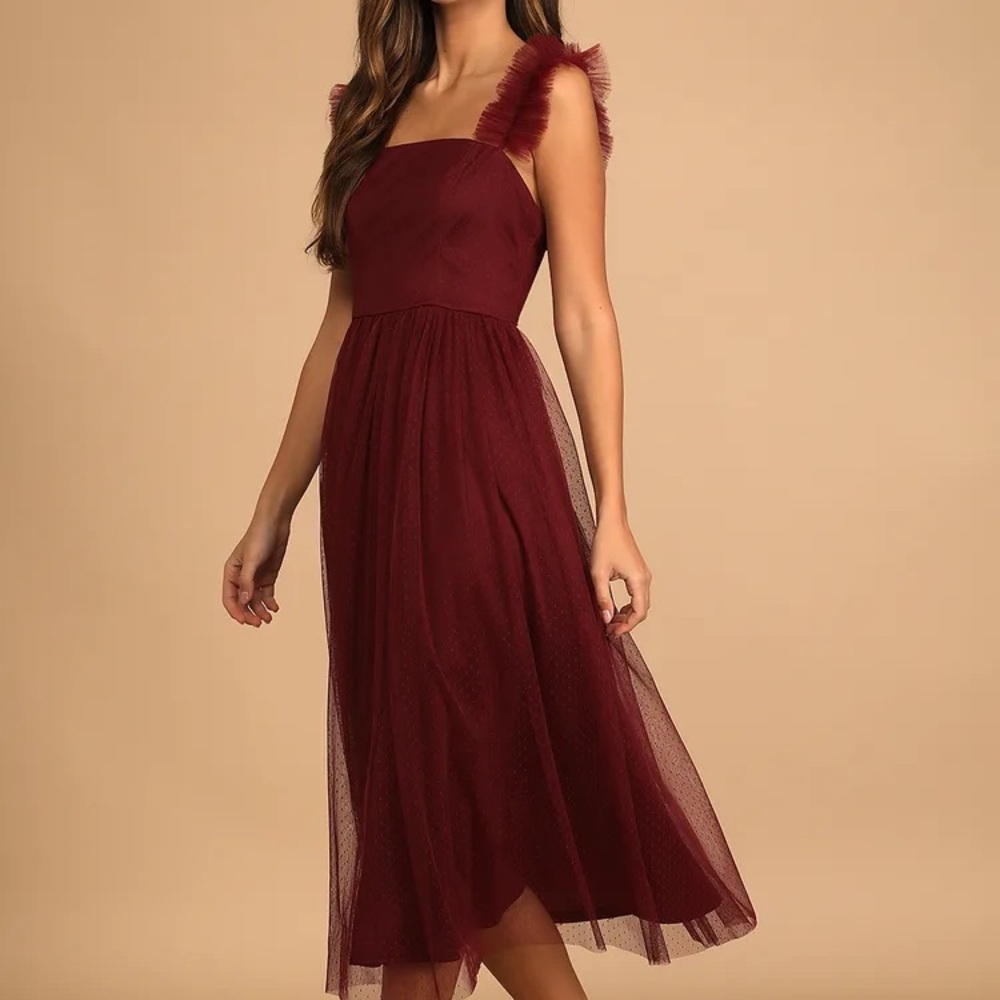 Lulus Midi Dress, S, NWOT
